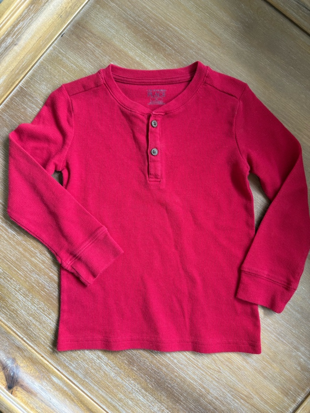 The Children's Place Red Long-Sleeve Henley Tee